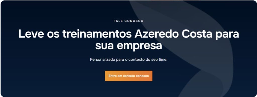Leve os treinamentos Azeredo Costa para sua empresa